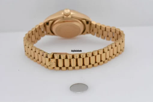 Distinctive Fake Rolex Lady-datejust 69188 Automatic Movement 26mm Yellow Gold Case Womens Watch - Image 5