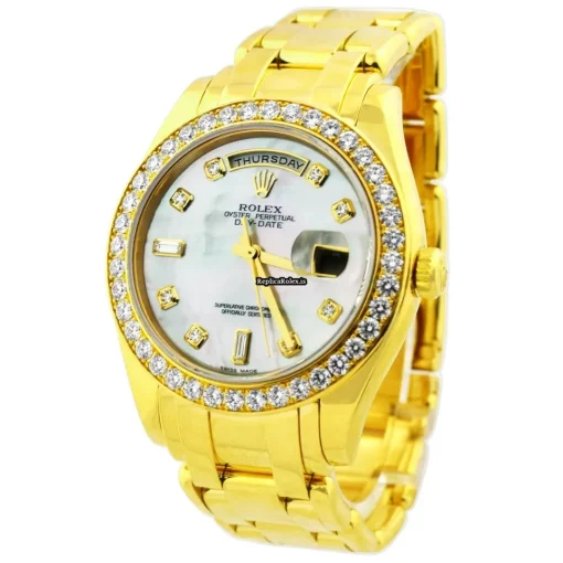 Superior Replica Rolex Day-date 18948 Automatic Movement 39mm Yellow Gold Case Mens/unisex Watch
