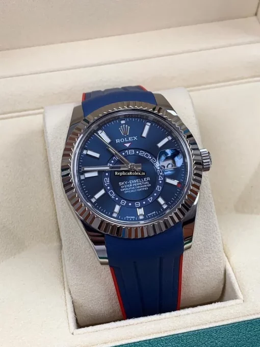Discount Replica Rolex Sky-dweller 326934 Caliber 9001 Automatic Movement 42mm Steel Case Mens/unisex Watch
