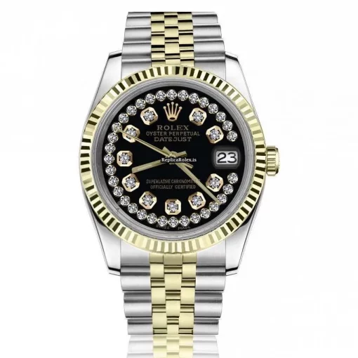 1:1 Fake Rolex Lady-datejust 69173 Automatic Movement 26mm Gold/steel Case Womens Watch