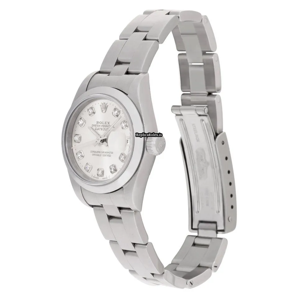 Recommend Replica Rolex Oyster Perpetual Lady Date 79160 Automatic Movement 26mm Steel Case Womens Watch - Image 2