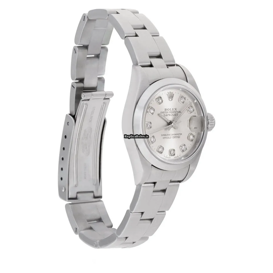 Recommend Replica Rolex Oyster Perpetual Lady Date 79160 Automatic Movement 26mm Steel Case Womens Watch - Image 3