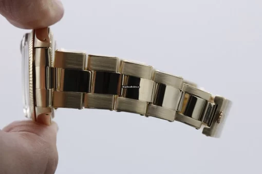 Nice Fake Rolex Oyster Perpetual Date 1503 34mm Yellow Gold Case Watch - Image 13