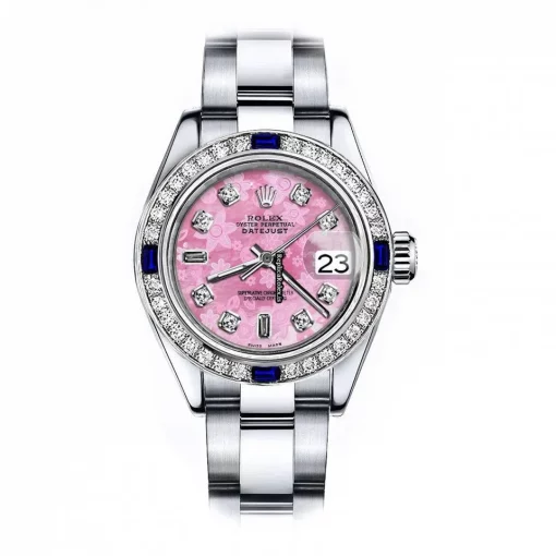 Luxury Replica Rolex Oyster Perpetual Lady Date 69160 Automatic Movement 26mm Steel Case Womens Watch