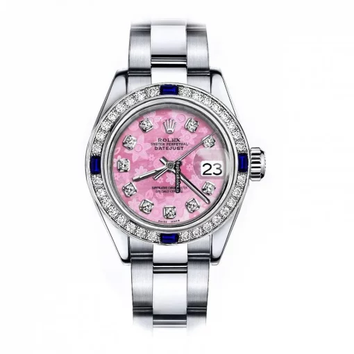 Swiss Replica Rolex Oyster Perpetual Lady Date 69160 Automatic Movement 26mm Steel Case Womens Watch
