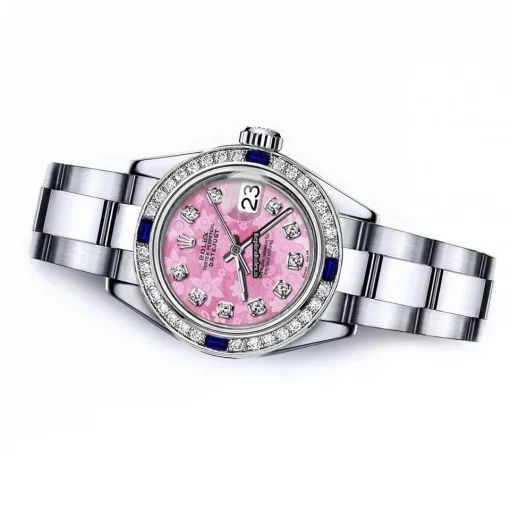 Swiss Replica Rolex Oyster Perpetual Lady Date 69160 Automatic Movement 26mm Steel Case Womens Watch - Image 2