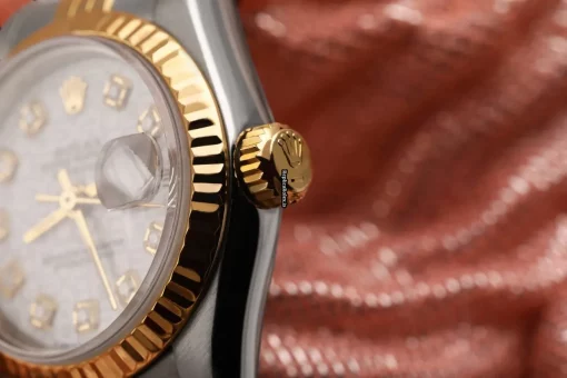 Nice Fake Rolex Lady-datejust 69173 Automatic Movement 26mm Gold/steel Case Womens Watch - Image 2