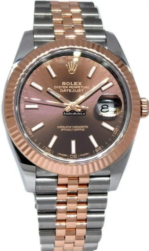 Durable Replica Rolex Datejust II 126331 Automatic Movement 41mm Gold/steel Case Watch - Image 2