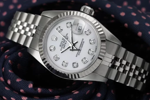 Suitable Fake Rolex Lady-datejust 69174 Automatic Movement 26mm Steel Case Womens Watch - Image 3