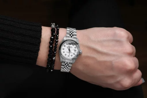 Suitable Fake Rolex Lady-datejust 69174 Automatic Movement 26mm Steel Case Womens Watch - Image 7