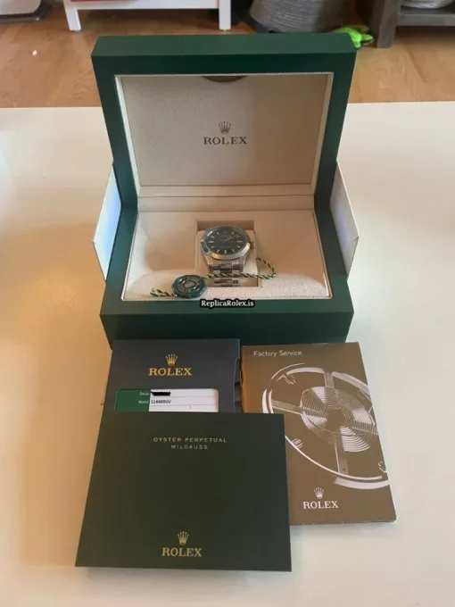 1:1 Clone Rolex Milgauss M116400gv-0002 Caliber 3131 Automatic Movement 40mm Steel Case Mens/unisex Watch - Image 2