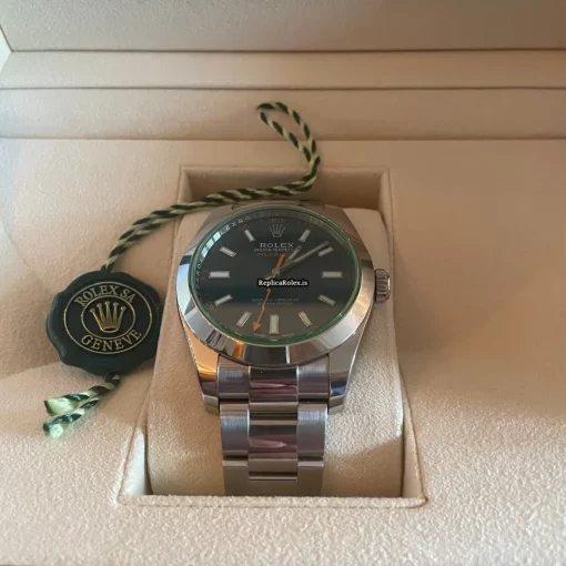 1:1 Clone Rolex Milgauss M116400gv-0002 Caliber 3131 Automatic Movement 40mm Steel Case Mens/unisex Watch - Image 4