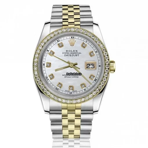 Amazing Knockoff Rolex Datejust 16013 Automatic Movement 36mm Gold/steel Case Mens/unisex Watch
