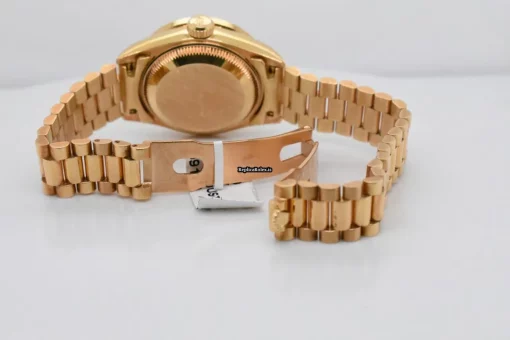 Inexpensive Fake Rolex Lady-datejust 69178 Caliber 2135 Automatic Movement 26mm Yellow Gold Case Womens Watch - Image 6