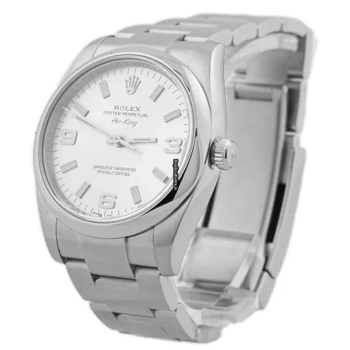 Good Fake Rolex Air King 114200 Caliber 3130 Automatic Movement 34mm Steel Case Mens/unisex Watch - Image 2