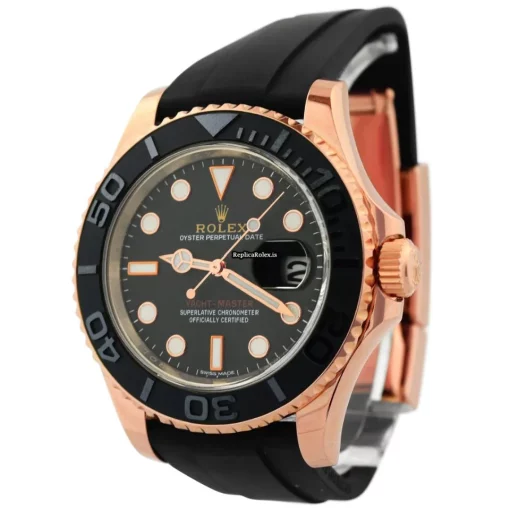 Defect Fake Rolex Yacht-master 40 116655 Caliber 3135 Automatic Movement 40mm Rose Gold Case Mens/unisex Watch - Image 2