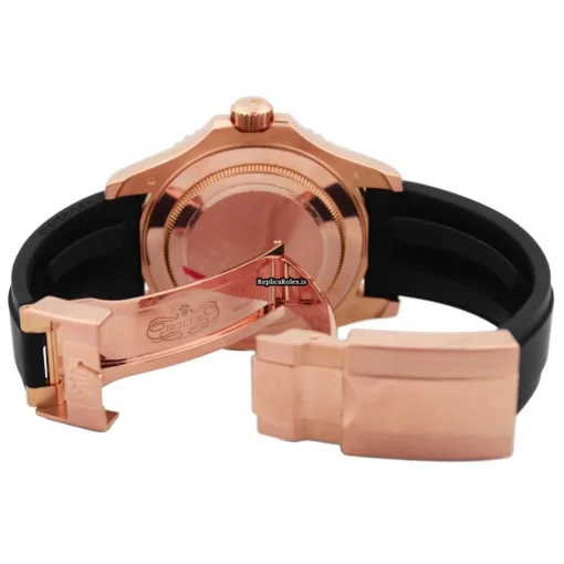 Defect Fake Rolex Yacht-master 40 116655 Caliber 3135 Automatic Movement 40mm Rose Gold Case Mens/unisex Watch - Image 5
