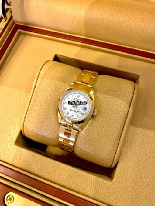 Marvellous Replica Rolex Datejust 69168 Automatic Movement 26mm Yellow Gold Case Womens Watch