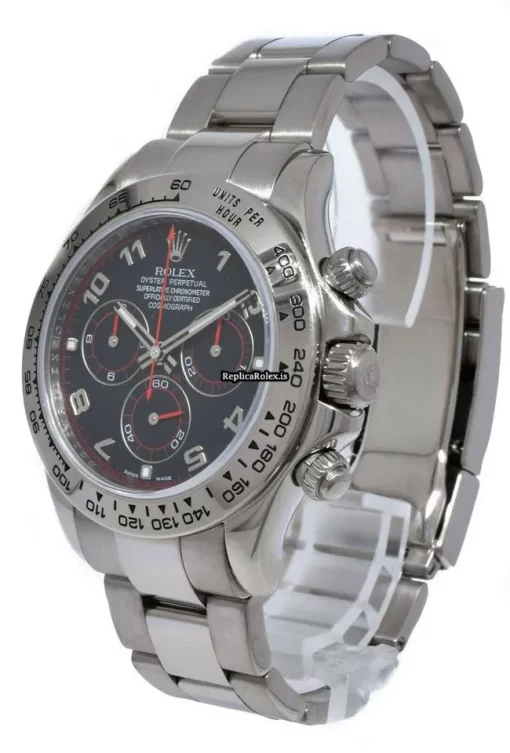 Excellent Fake Rolex Daytona 116509 Automatic Movement 40mm White Gold Case Watch - Image 3