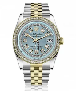 Superb Replica Rolex Datejust 16013 Automatic Movement 36mm Gold/steel Case Mens/unisex Watch