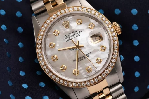 Exquisite Replica Rolex Datejust 16233 Automatic Movement 36mm Gold/steel Case Mens/unisex Watch - Image 5