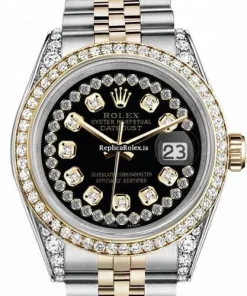 Trustworthy Replica Rolex Datejust 16013 Automatic Movement 36mm Gold/steel Case Mens/unisex Watch