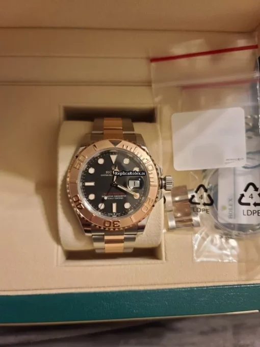 Exquisite Replica Rolex Yacht-master 40 126621 Caliber 3235 Automatic Movement 40mm Gold/steel Case Mens/unisex Watch - Image 5