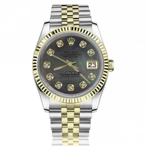 Superior Fake Rolex Datejust 16013 Automatic Movement 36mm Gold/steel Case Mens/unisex Watch
