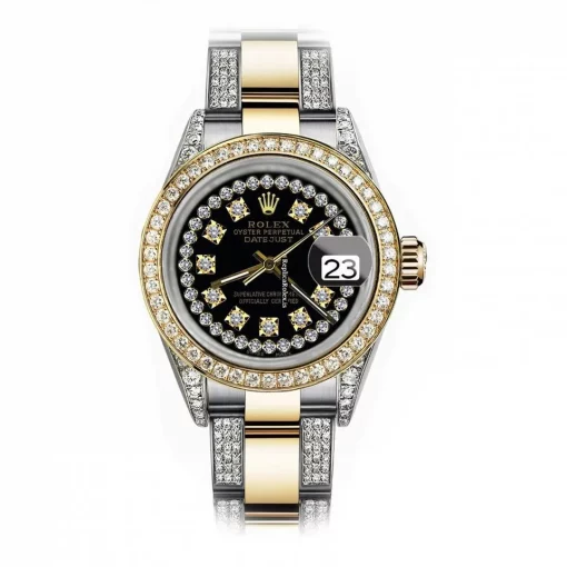 Swiss Replica Rolex Datejust 68173 Automatic Movement 31mm Gold/steel Case Womens Watch