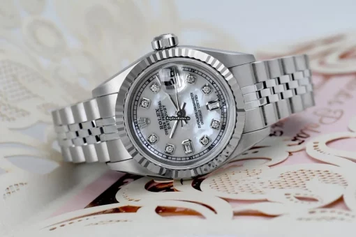 Wonderful Replica Rolex Lady-datejust 69174 Automatic Movement 26mm Steel Case Womens Watch - Image 3