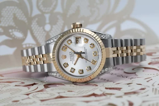 Wholesale Replica Rolex Lady-datejust 69173 Automatic Movement 26mm Gold/steel Case Womens Watch - Image 4