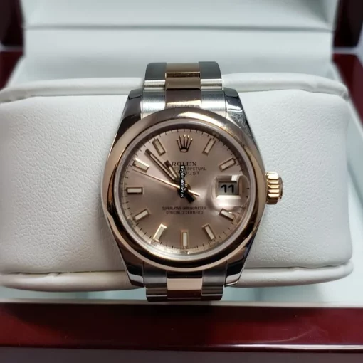 Cool Replica Rolex Lady-datejust 179161 Caliber 2235 Automatic Movement 26mm Gold/steel Case Womens Watch - Image 3