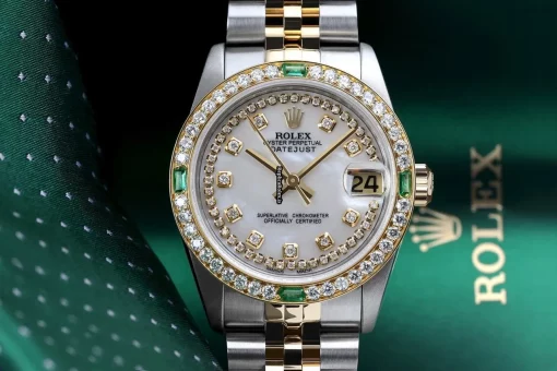 Stylish Fake Rolex Lady-datejust 68274 Automatic Movement 31mm Gold/steel Case Womens Watch