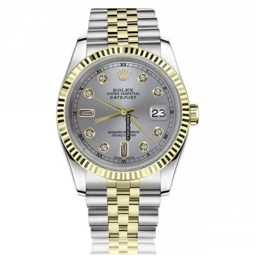 1:1 Fake Rolex Datejust 16013 Automatic Movement 36mm Gold/steel Case Mens/unisex Watch