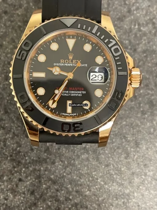 Appealing Replica Rolex Yacht-master 40 116655 Caliber 3135 Automatic Movement 40mm Rose Gold Case Mens/unisex Watch - Image 7