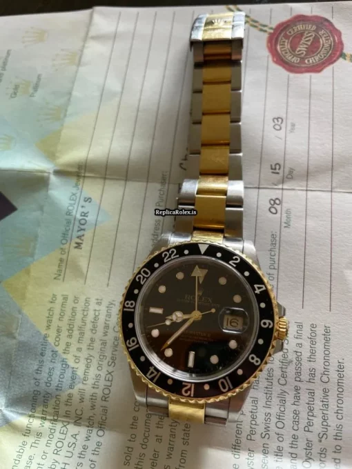 Defect Replica Rolex Gmt-master II 126711chnr Caliber 3285 Automatic Movement 40mm Gold/steel Case Mens/unisex Watch