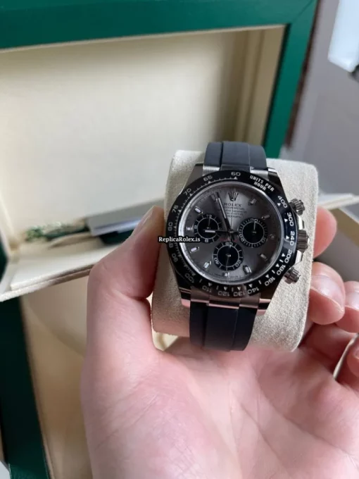 Wonderful Replica Rolex Daytona 116519ln Caliber 4130 Automatic Movement 40mm White Gold Case Mens/unisex Watch - Image 2