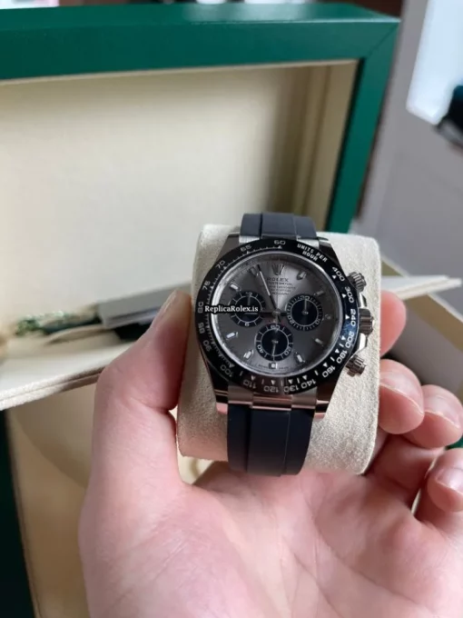 Wonderful Replica Rolex Daytona 116519ln Caliber 4130 Automatic Movement 40mm White Gold Case Mens/unisex Watch - Image 5