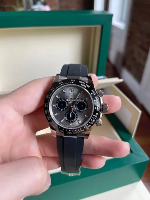 Wonderful Replica Rolex Daytona 116519ln Caliber 4130 Automatic Movement 40mm White Gold Case Mens/unisex Watch - Image 7