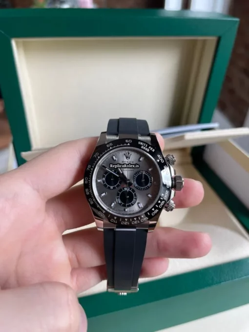 Wonderful Replica Rolex Daytona 116519ln Caliber 4130 Automatic Movement 40mm White Gold Case Mens/unisex Watch - Image 8