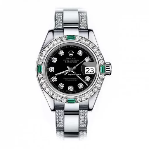 Amazing Clone Rolex Oyster Perpetual Lady Date 69160 Automatic Movement 26mm Steel Case Womens Watch