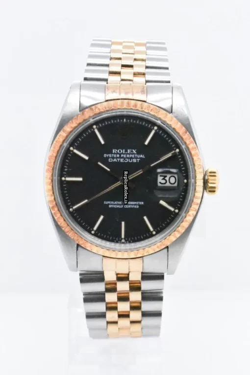 Marvellous Fake Rolex Datejust 1601 Caliber 1570 Automatic Movement 36mm Gold/steel Case Mens/unisex Watch