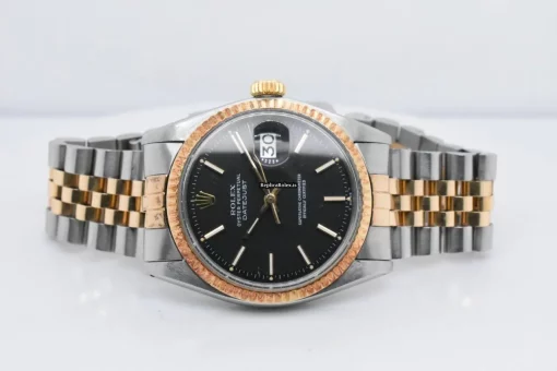 Marvellous Fake Rolex Datejust 1601 Caliber 1570 Automatic Movement 36mm Gold/steel Case Mens/unisex Watch - Image 4