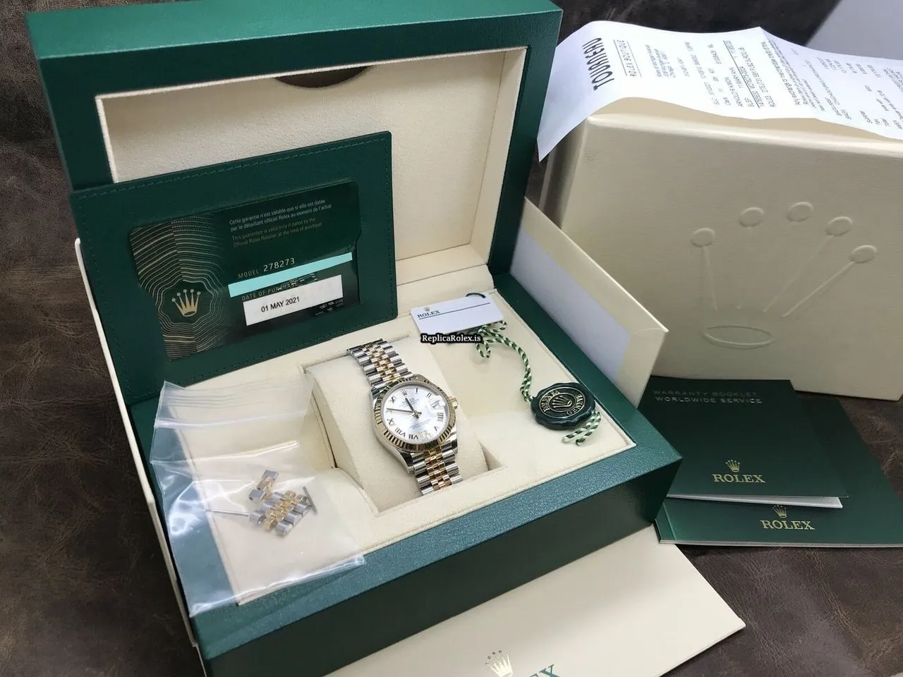 Swiss Replica Rolex Datejust 31 Caliber 2236 Automatic Movement 31mm Steel Case Watch - Image 10