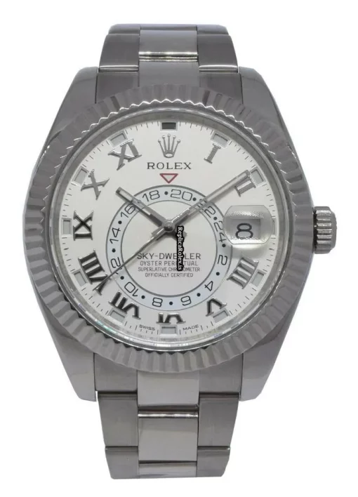 Suitable Fake Rolex Sky-dweller 326939 Automatic Movement 42mm White Gold Case Mens/unisex Watch