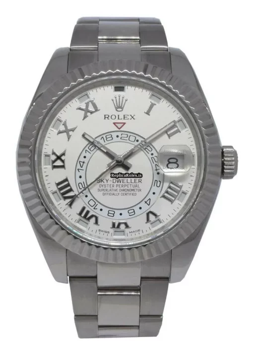 Suitable Fake Rolex Sky-dweller 326939 Automatic Movement 42mm White Gold Case Mens/unisex Watch - Image 2