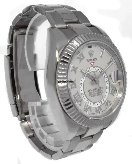 Suitable Fake Rolex Sky-dweller 326939 Automatic Movement 42mm White Gold Case Mens/unisex Watch - Image 4