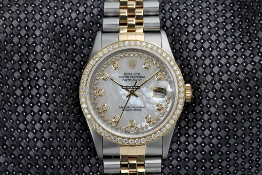 Cool Replica Rolex Datejust 16013 Automatic Movement 36mm Gold/steel Case Mens/unisex Watch - Image 5