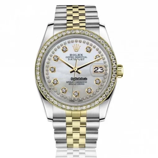 Cool Replica Rolex Datejust 16013 Automatic Movement 36mm Gold/steel Case Mens/unisex Watch - Image 8