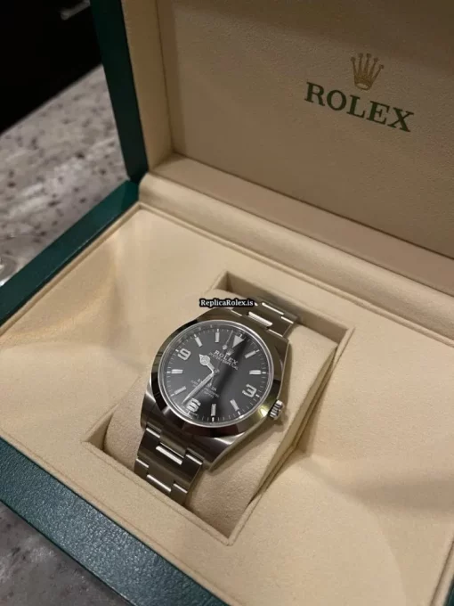 Lovely Replica Rolex Explorer 214270 Caliber 3132 Automatic Movement 39mm Steel Case Mens/unisex Watch - Image 5